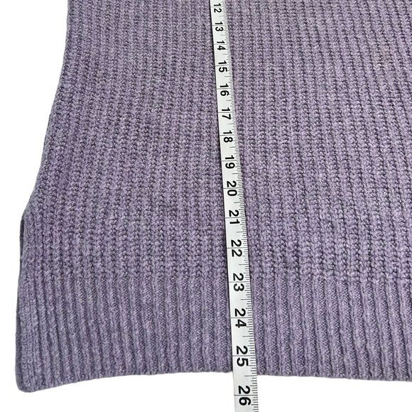 Rachel Zoe Women's Sweater Purple Knit Size Large Pullover Half Turtle - Picture 7 of 8